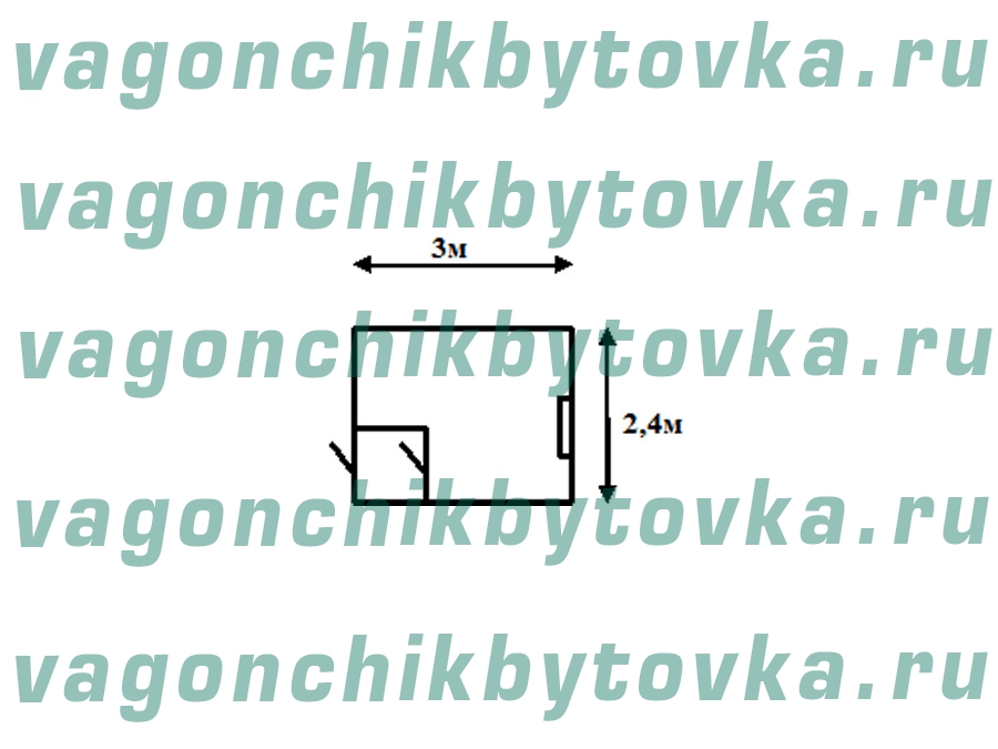 Металлический КПП из БК 3м